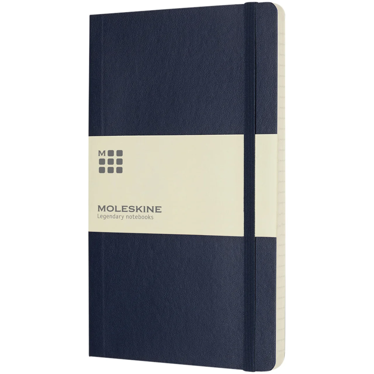 Hovedproduktbilde for Safirblå Moleskine Classic L Linjert Notatbok med Mykt Omslag