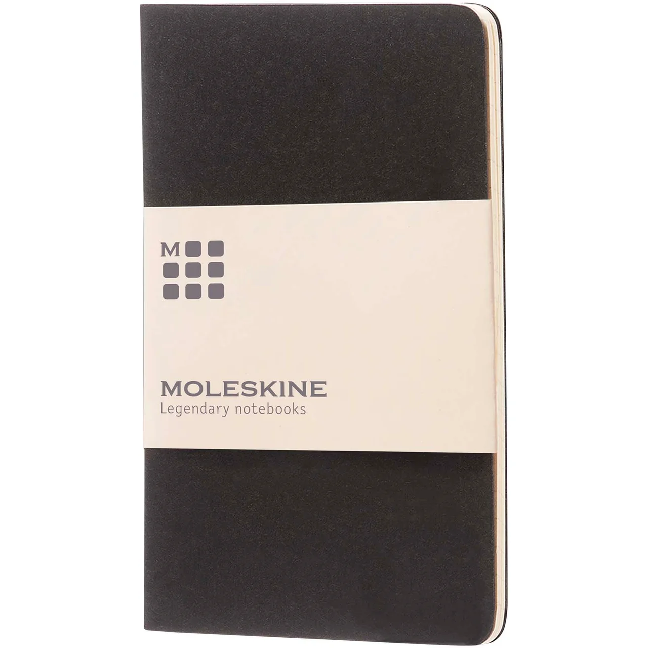 Hovedproduktbilde for Solid svart Moleskine Cahier Journal PK Linjert Notatbok
