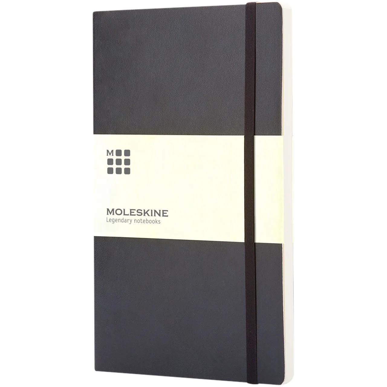 Hovedproduktbilde for Solid svart Moleskine Classic L Ulinjert Notatbok med Mykt Omslag