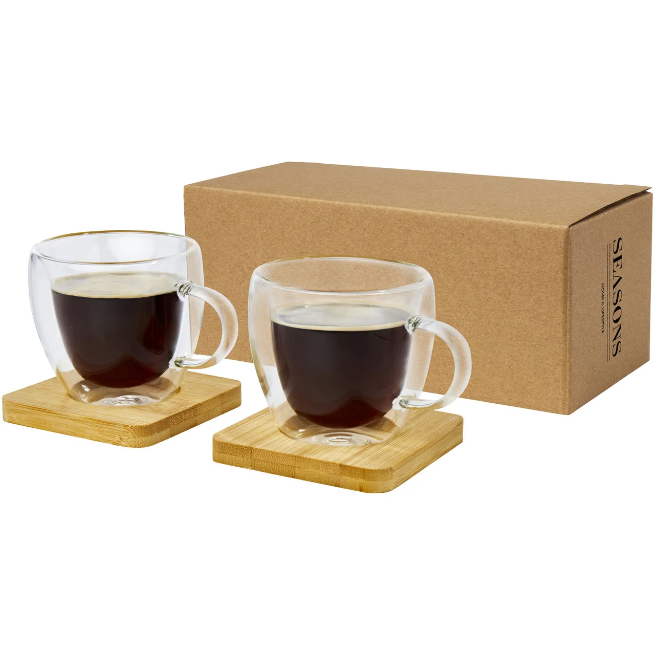Hovedproduktbilde for Transparent/Natur Seasons Manti 100 ml 2-Pack Glasskopp