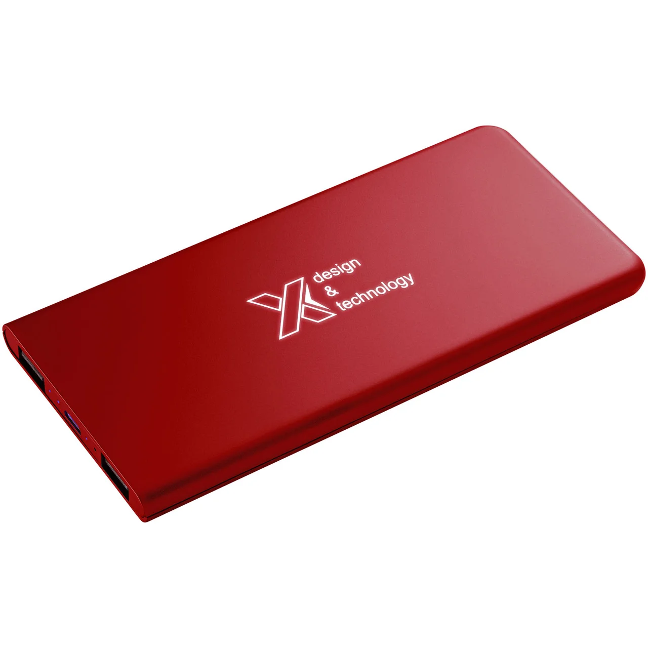 Hovedproduktbilde for Mellomrød SCX.design P15 5000 mAh Lysende Logo Powerbank