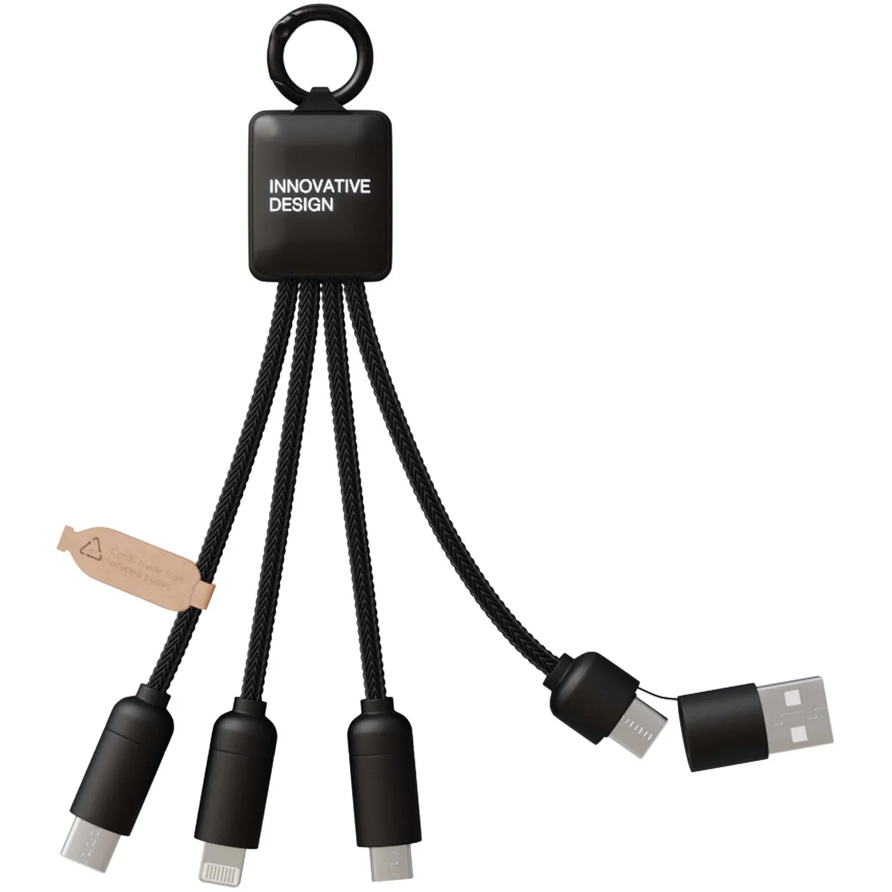 Hovedproduktbilde for Solid svart SCX.design C13 15 W 5-i-1 Ladekabel