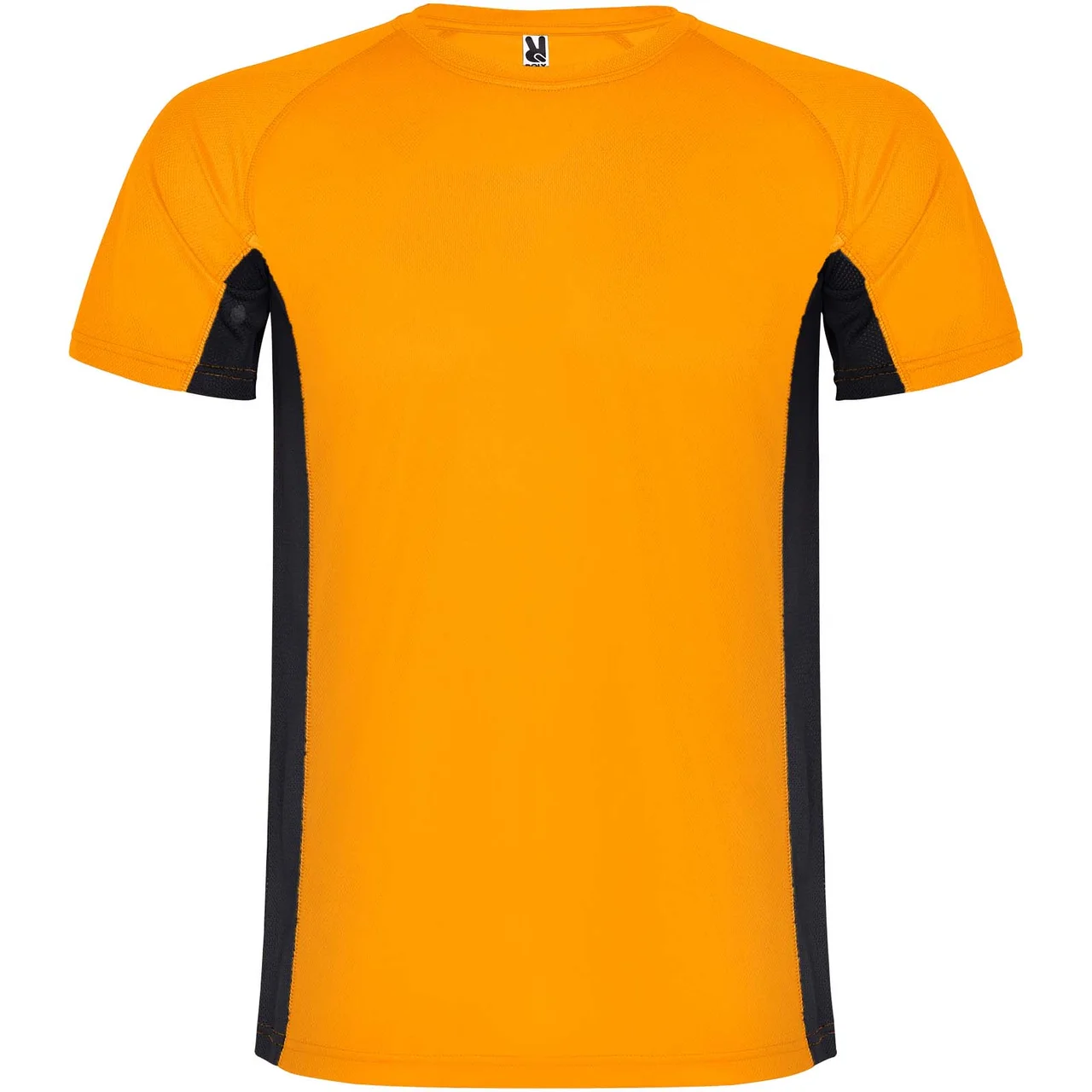 Hovedproduktbilde for Fluor oransje/Solid svart Roly Shanghai Teknisk T-skjorte Barn
