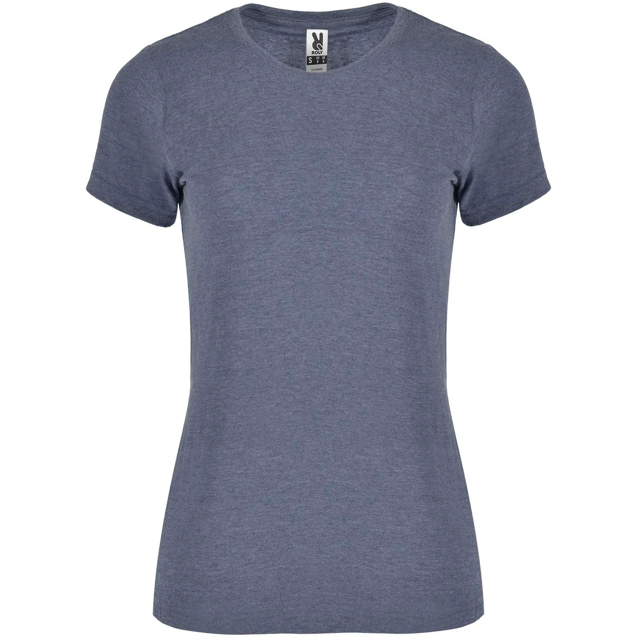Hovedproduktbilde for Melert denimblå Roly Fox Melert T-skjorte Dame