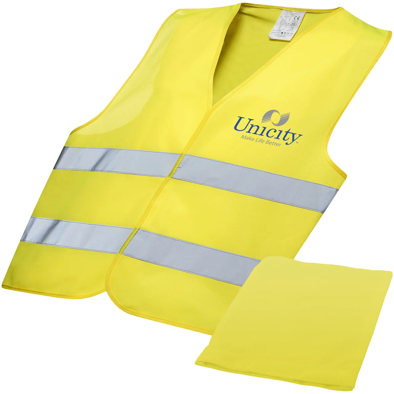 Hovedproduktbilde for Neongul RFX Watch-out CE EN 471 Kl 2 Reflekssvest