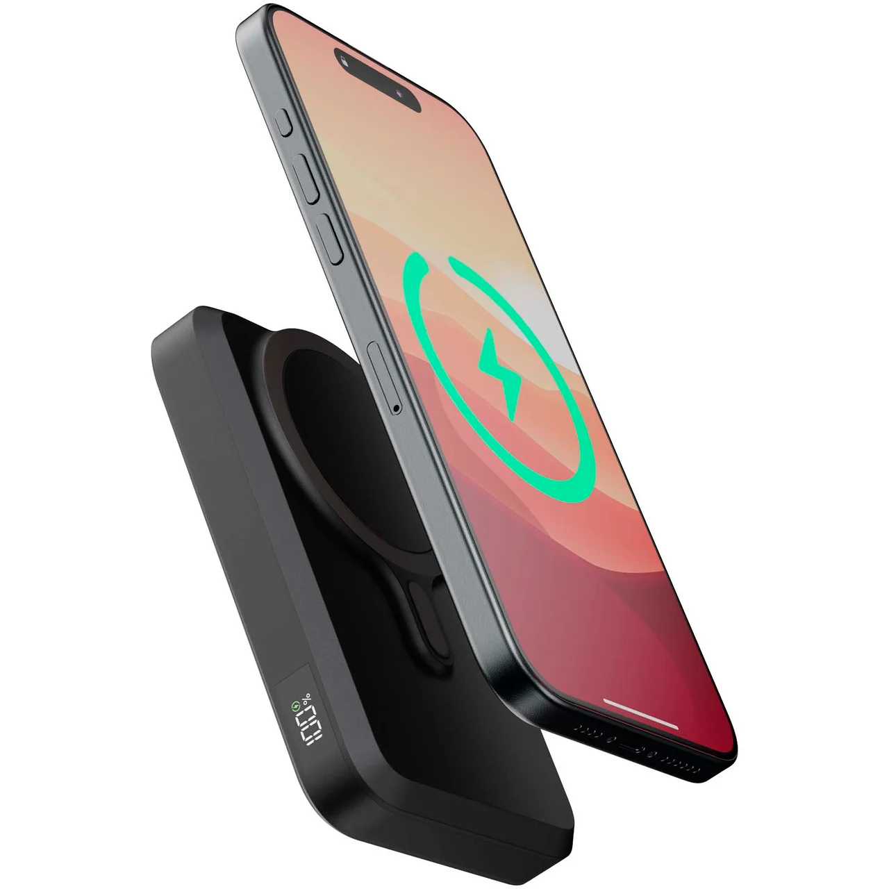 Hovedproduktbilde for Solid svart Xtorm FS5W101 10.000 mAh 15 W Magnetisk Trådløs Powerbank
