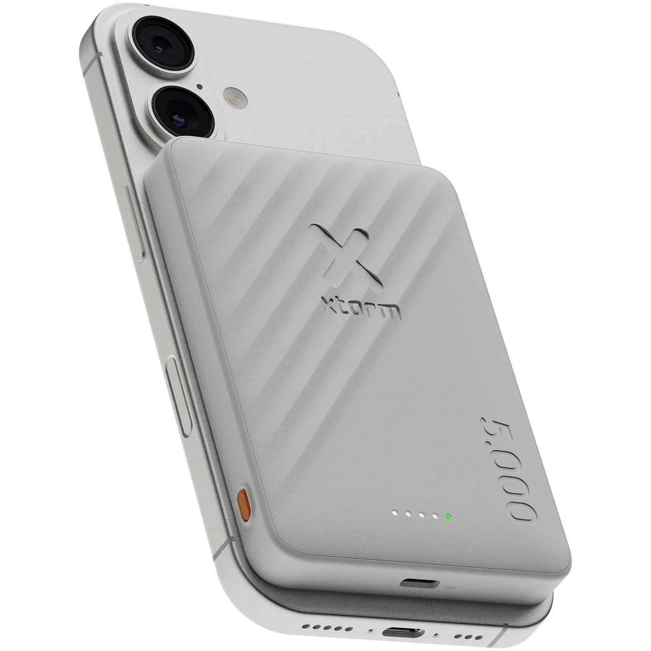 Hovedproduktbilde for Hvit Xtorm Go2 5000 mAh 15W Magnetisk Powerbank