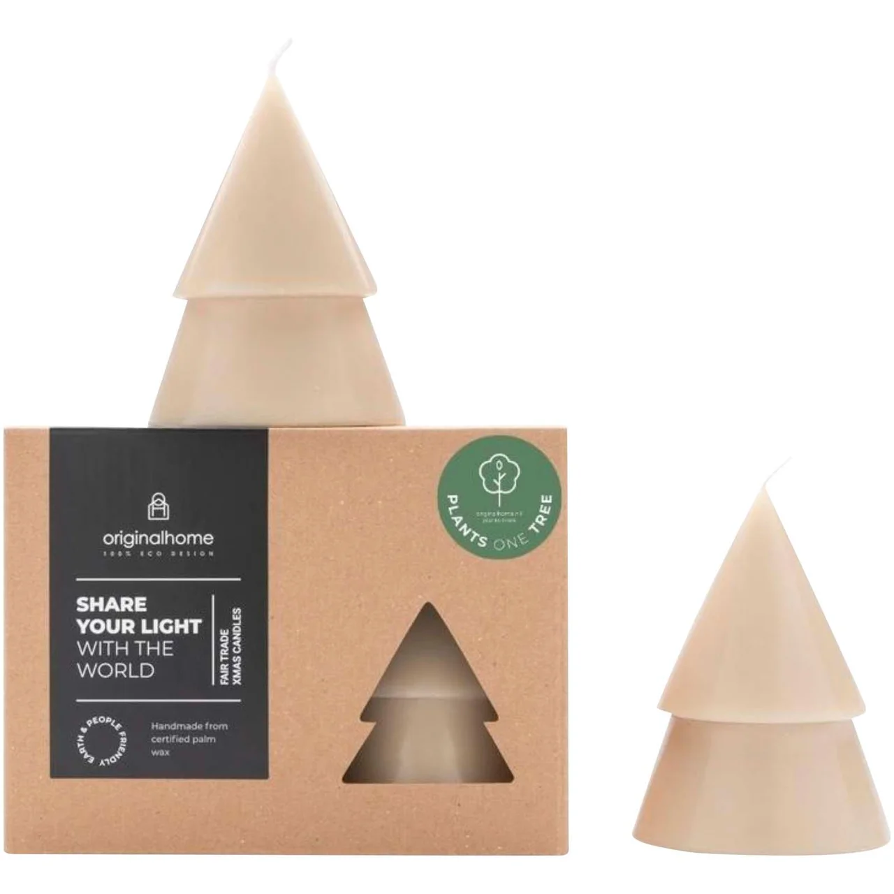 Hovedproduktbilde for Beige Originalhome Medium Sett med Juletrelys