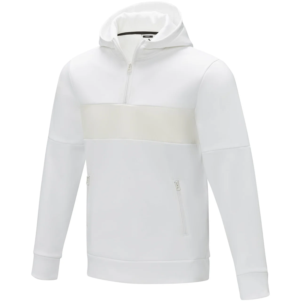 Hovedproduktbilde for Hvit Elevate Sayan Hettegenser med Half-Zip