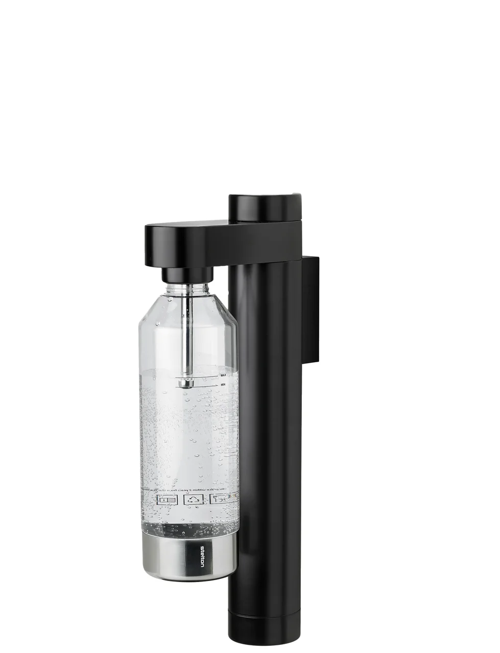 Hovedproduktbilde for Black Stelton Brus Kullsyremaskin for Vegg