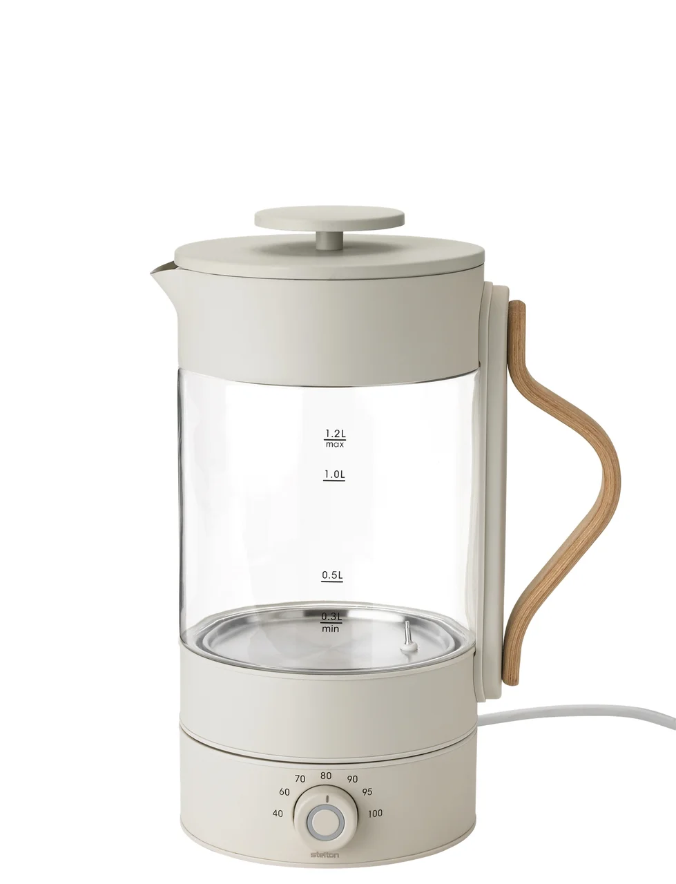 Hovedproduktbilde for Sand Stelton Emma 1.2L Borosilikatglass Vannkoker