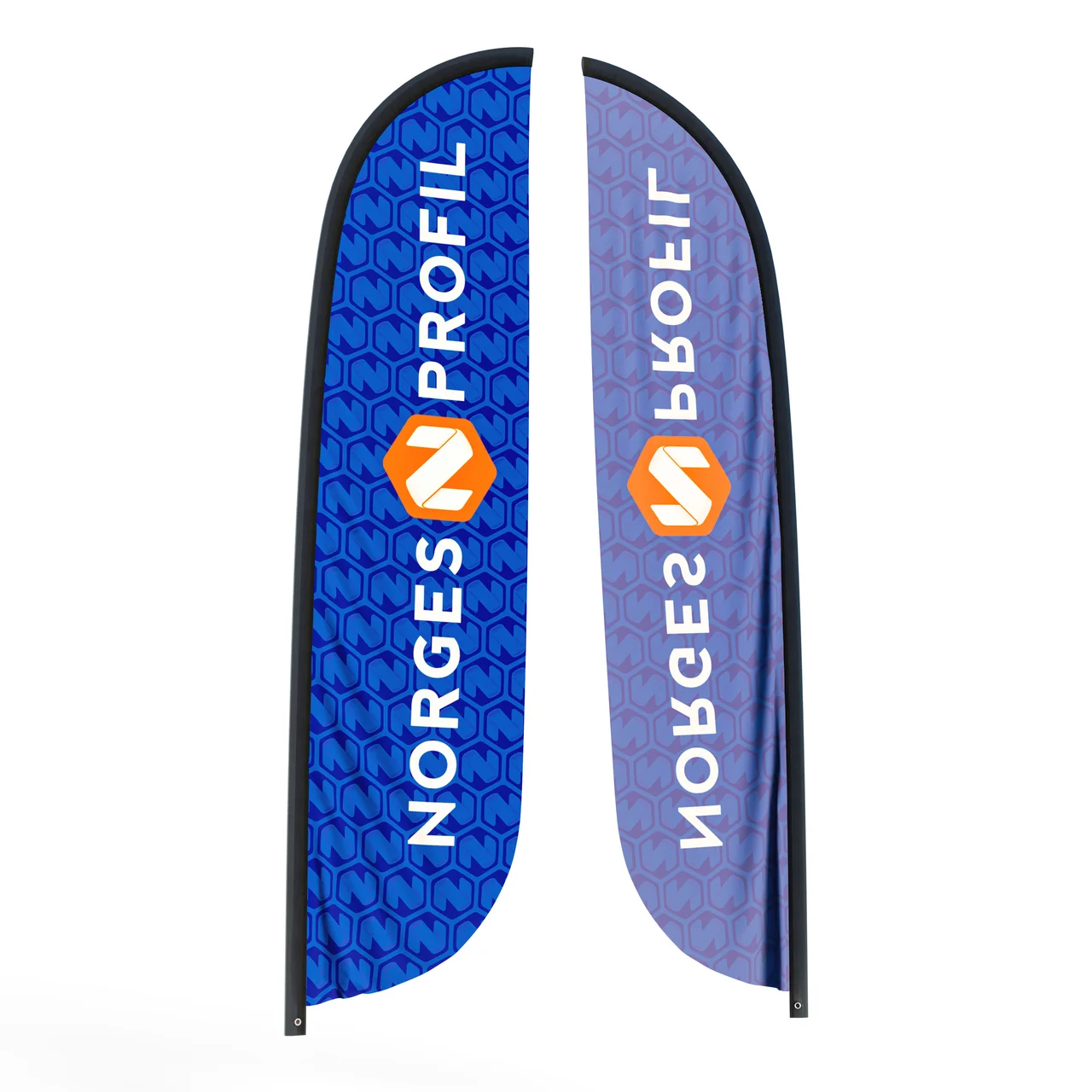 Hovedproduktbilde for Trykk på én side Flagg til beachflagg konveks Large