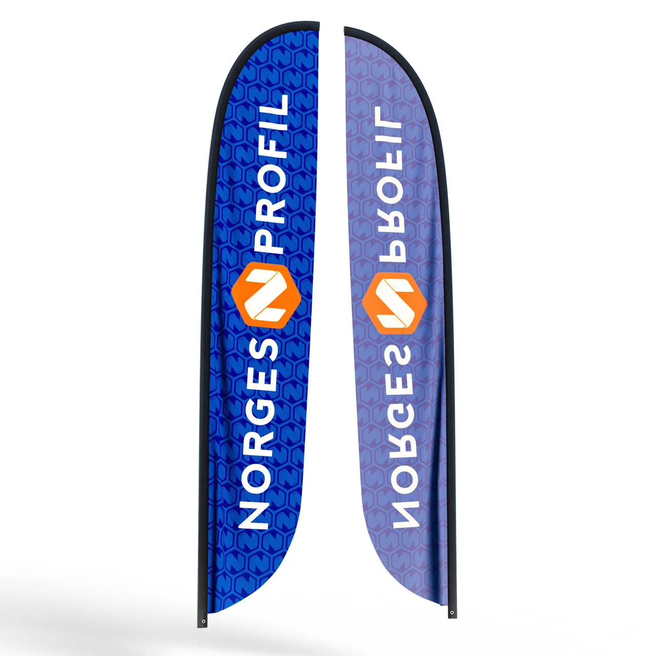 Hovedproduktbilde for Trykk på én side Flagg til beachflagg konveks X-Large