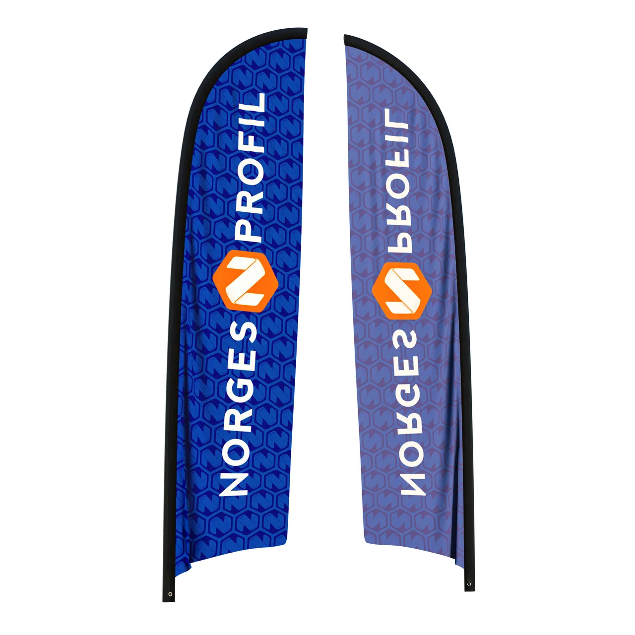 Hovedproduktbilde for Trykk på én side Flagg til beachflagg konkav Large