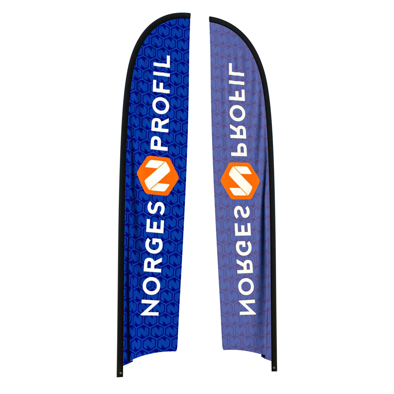 Hovedproduktbilde for Trykk på én side Flagg til beachflagg konkav X-Large