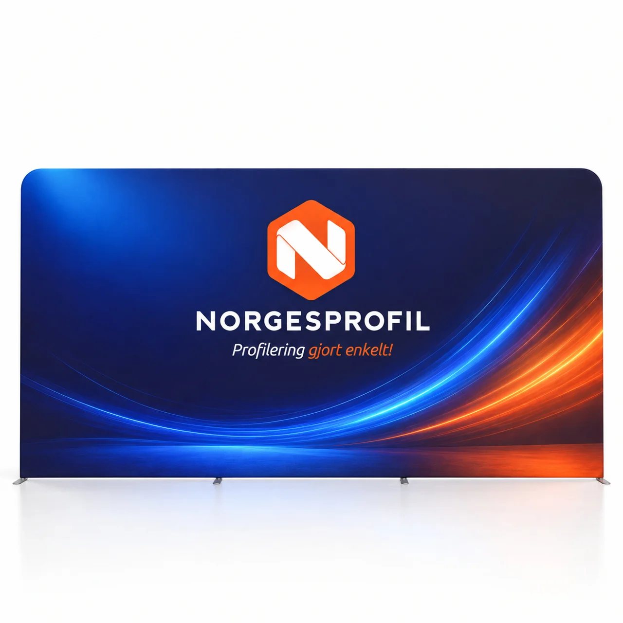 Hovedproduktbilde for 11-31-100209 Messevegg rett ekstra høy 610 cm