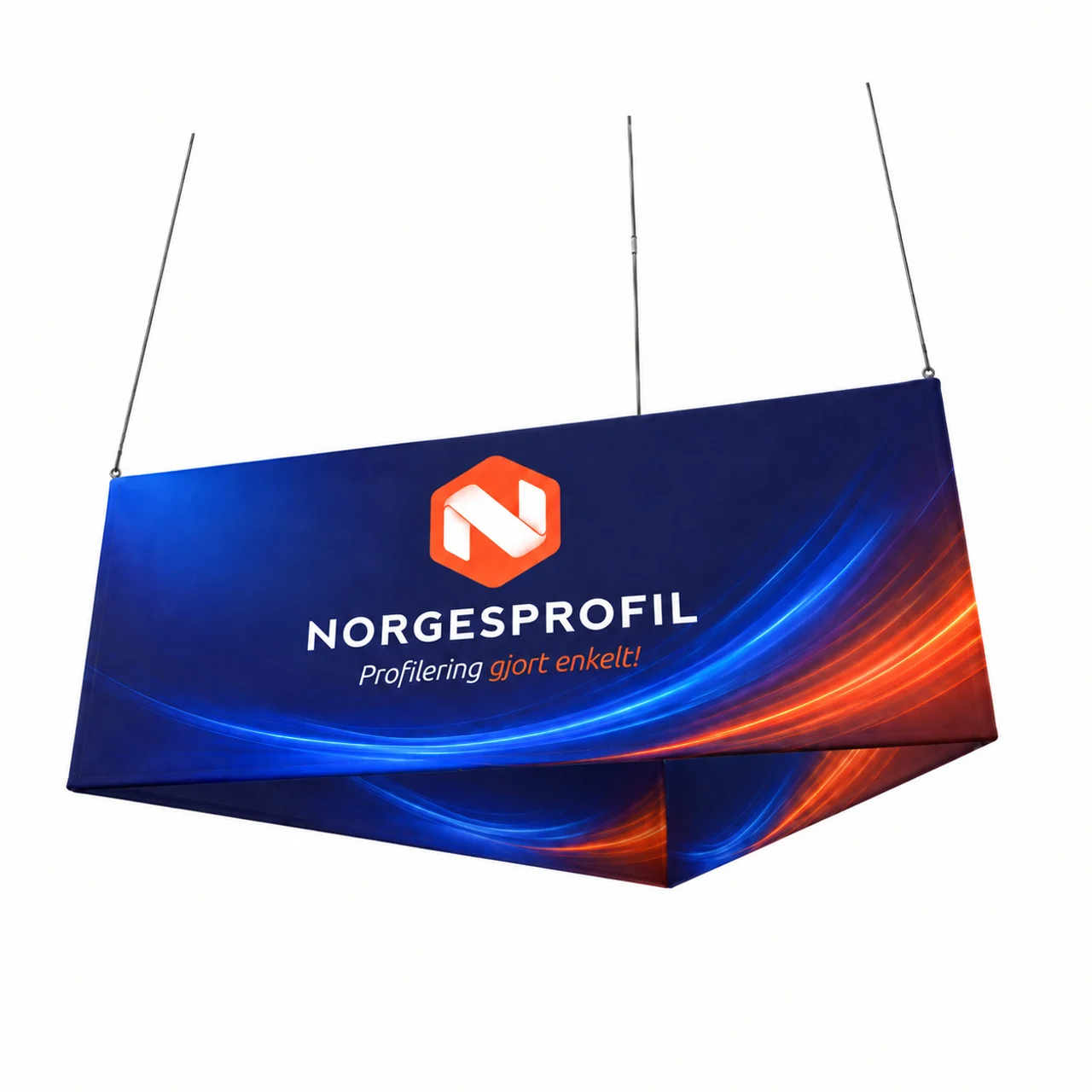 Hovedproduktbilde for 244x100 cm Takskilt Trekantet 244 til 610 cm