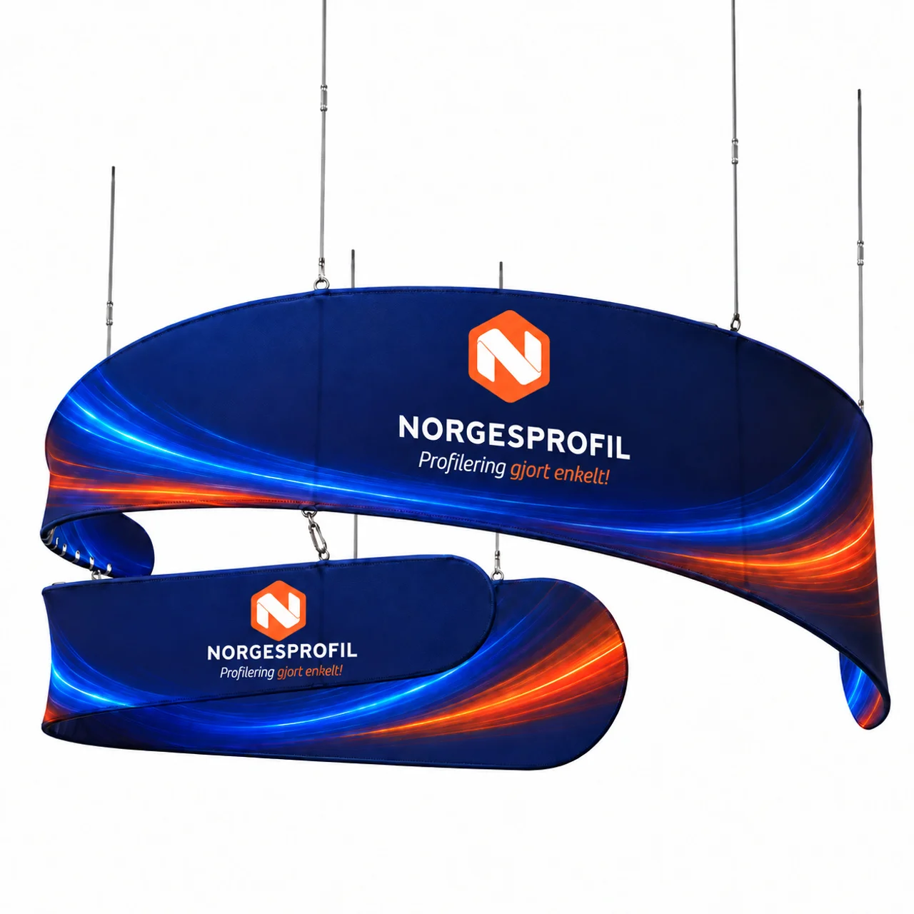 Hovedproduktbilde for 244x100 cm Takskilt Bølgeformet 244 til 610 cm