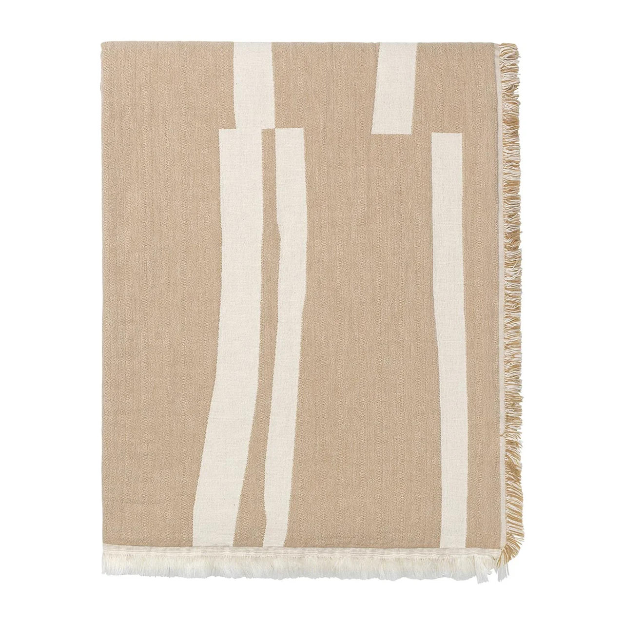 Hovedproduktbilde for Beige Elvang Lyme Grass Økologisk Bomull Pledd