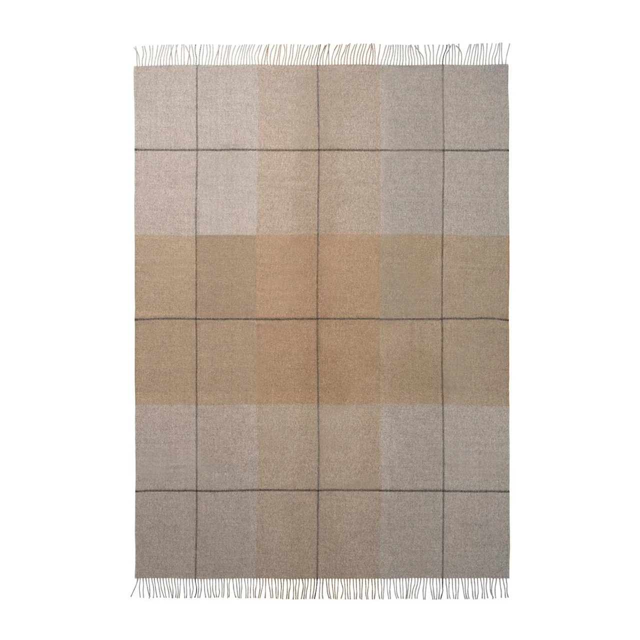 Hovedproduktbilde for Beige/brown Elvang Blocks Baby Alpakkaull