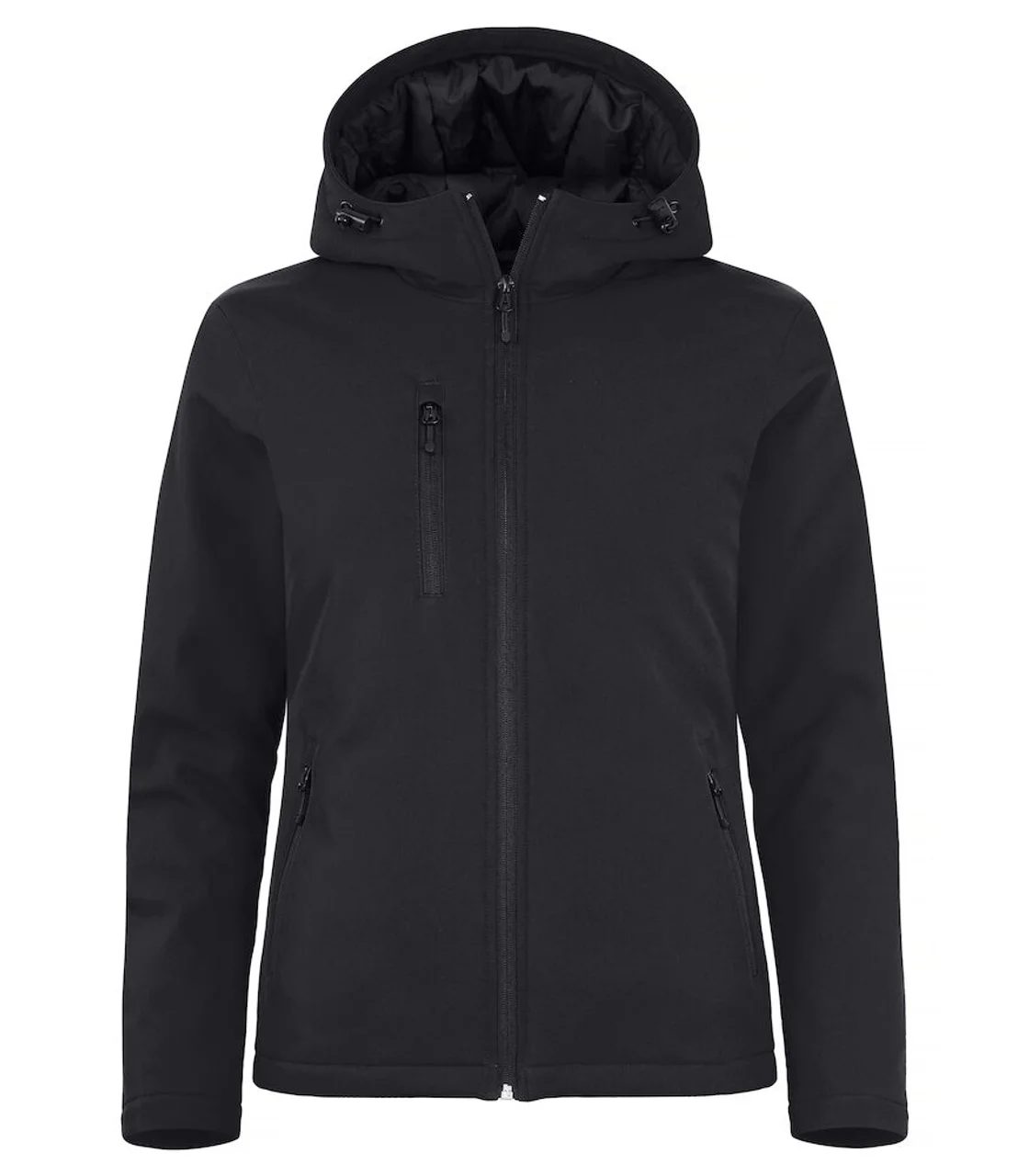 Hovedproduktbilde for Black Clique Vattert Hoody Softshelljakke Dame