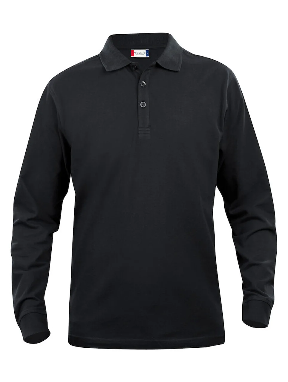 Hovedproduktbilde for Black Clique Basic Langermet Poloskjorte Barn