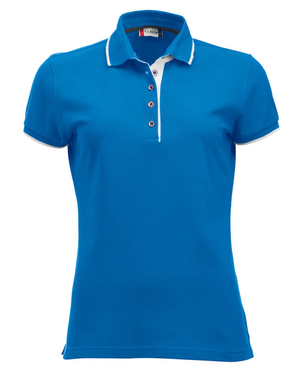 Hovedproduktbilde for Bright Blue/White Clique Seattle Poloskjorte Dame