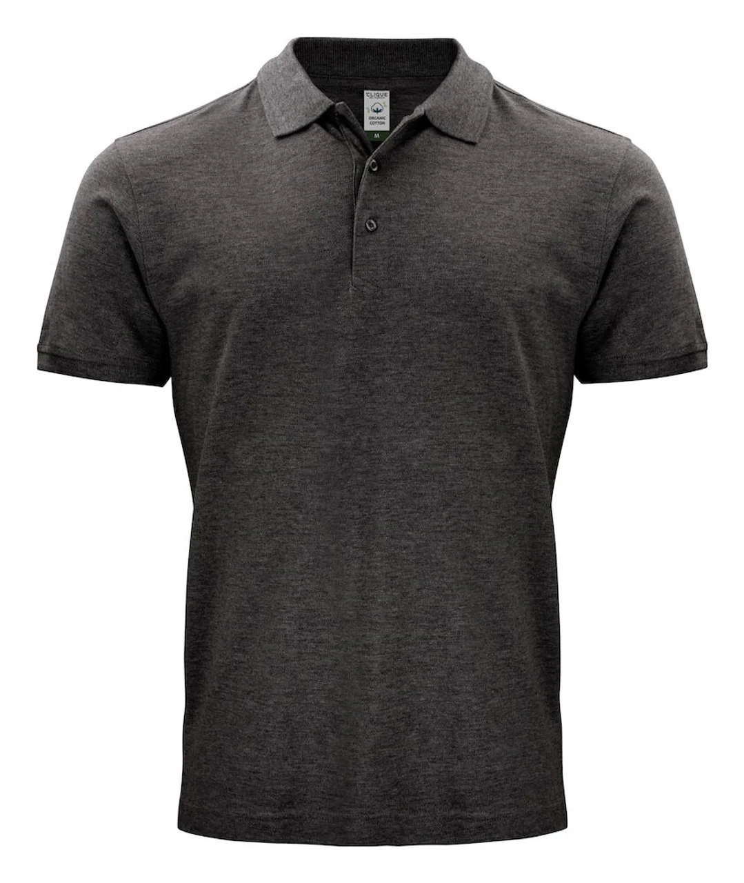 Hovedproduktbilde for Anthracite Melange Clique Classic Økologisk Bomull Poloskjorte