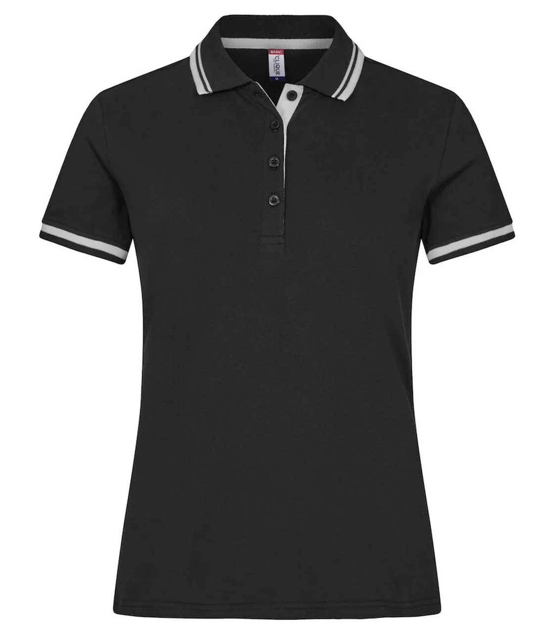 Hovedproduktbilde for Black / White Clique Astoria Poloskjorte Dame