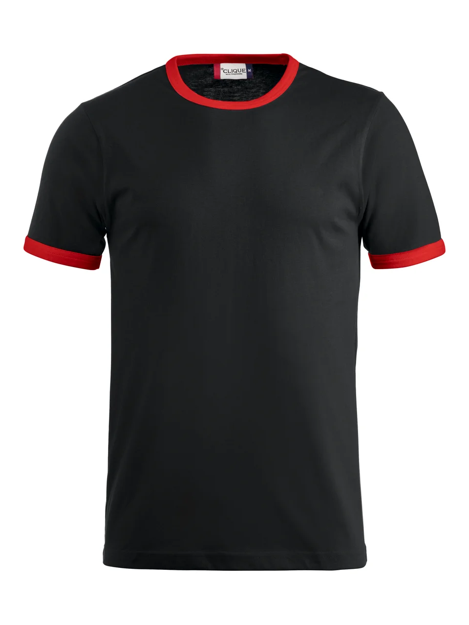 Hovedproduktbilde for Black/Red Clique Nome T-skjorte