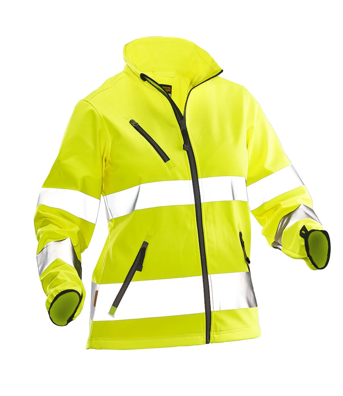 Hovedproduktbilde for Yellow Jobman 1210 Hi-Vis Softshell Jakke Dame