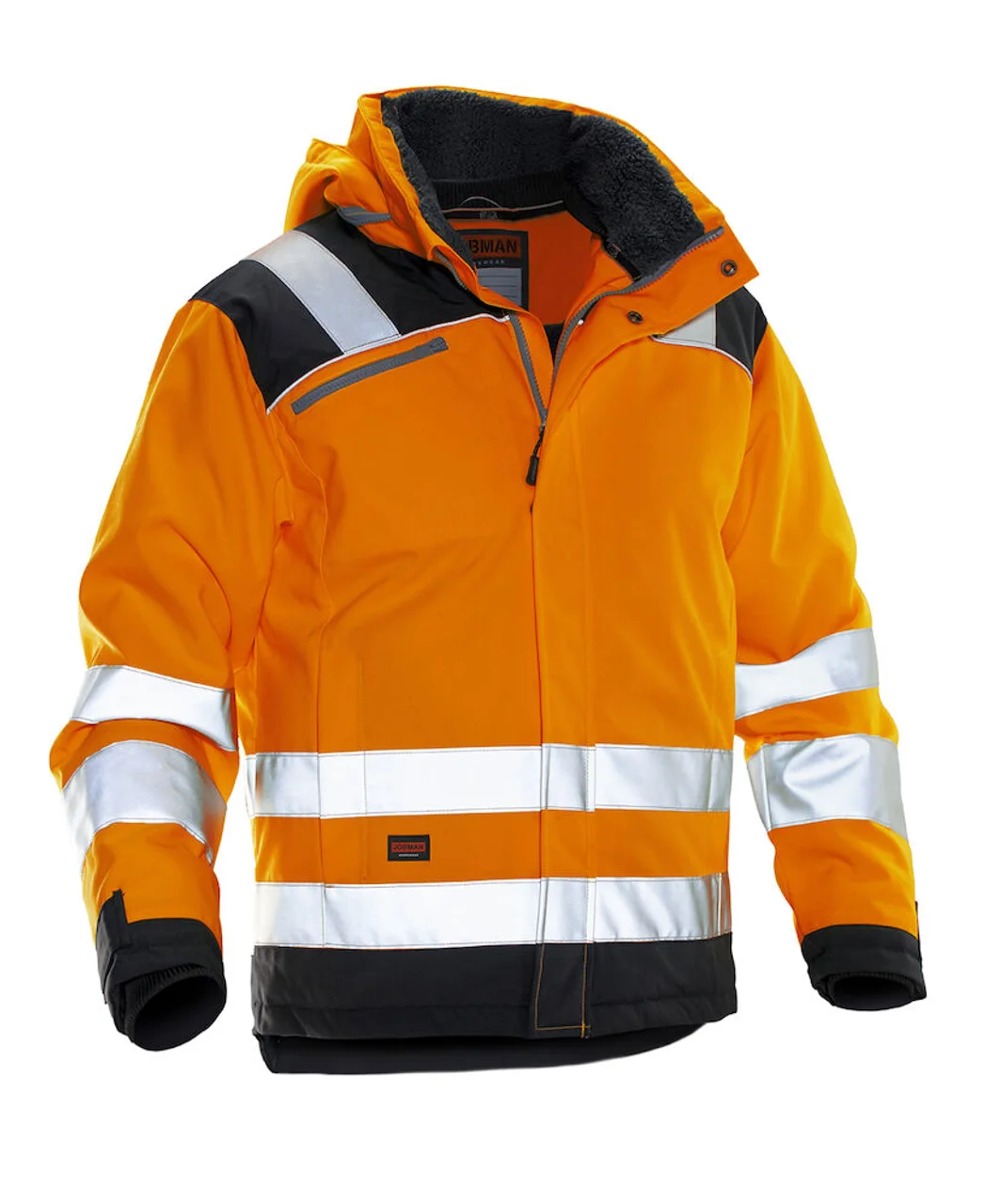 Hovedproduktbilde for Orange/Black Jobman 1347 Hi-Vis KL. 3 Vinterjakke