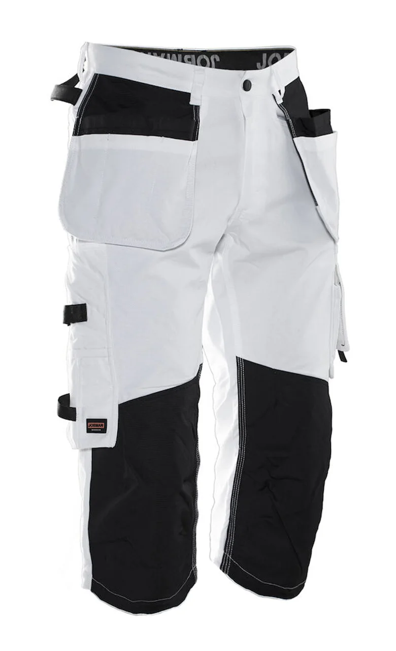 Hovedproduktbilde for White/Black Jobman Pirat Malerbukse