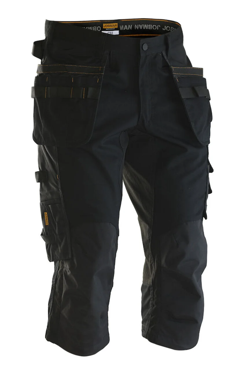 Hovedproduktbilde for black Jobman Pirat Stretch Arbeidsshorts