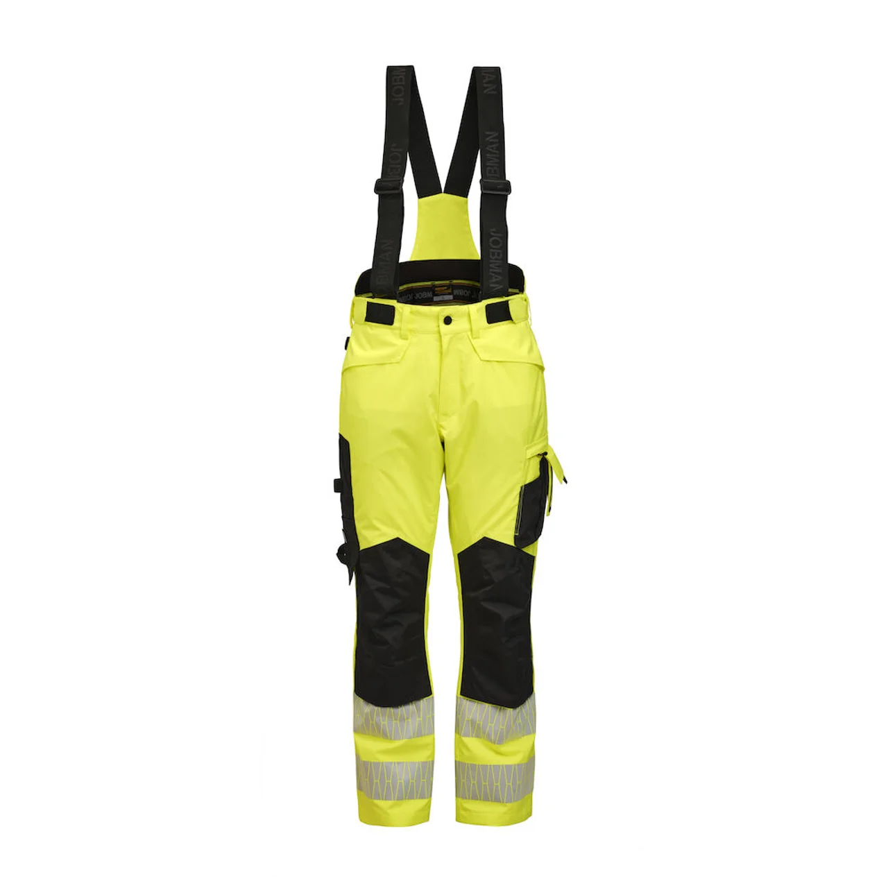 Hovedproduktbilde for Yellow / Black Jobman Hi-Vis Vinter Arbeidsbukse