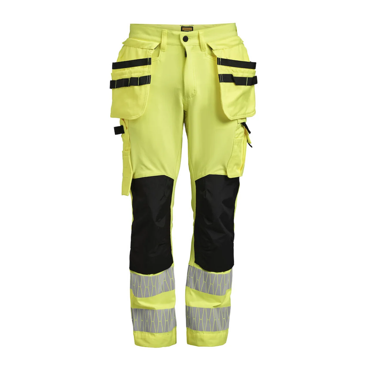 Hovedproduktbilde for Yellow / Black Jobman 2291 Stretch Varsel Håndversbukse