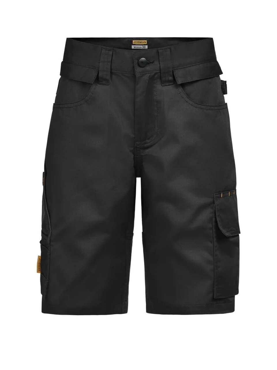 Hovedproduktbilde for Black/Black Jobman Stretch Arbeidsshorts Dame