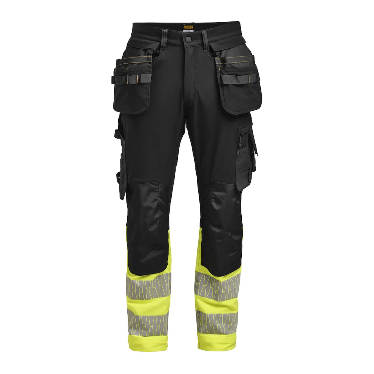 Hovedproduktbilde for Black/Yellow Jobman 2392 Stretch Hi-Vis Arbeidsbukse