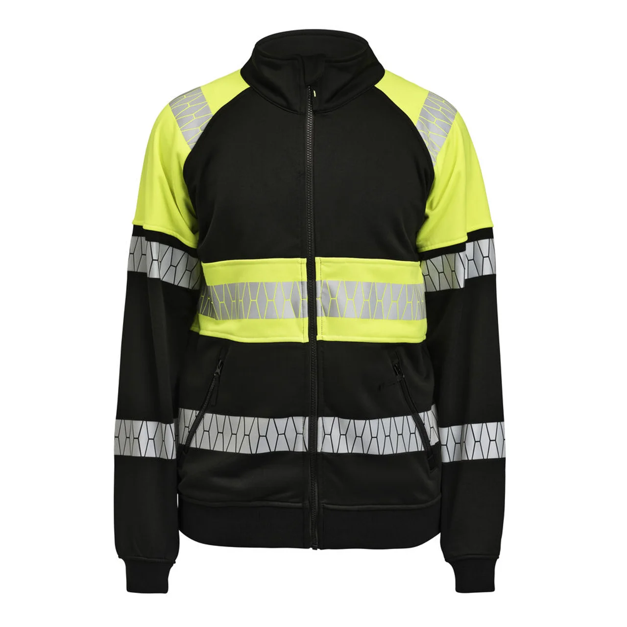 Hovedproduktbilde for Black/Yellow Jobman Hi-Vis Collegejakke