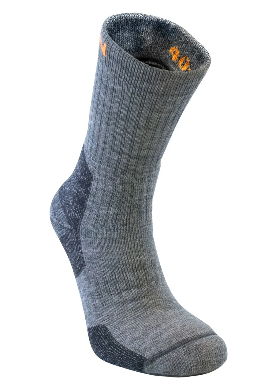Hovedproduktbilde for Grey/Black Jobman Merinoull Sokker