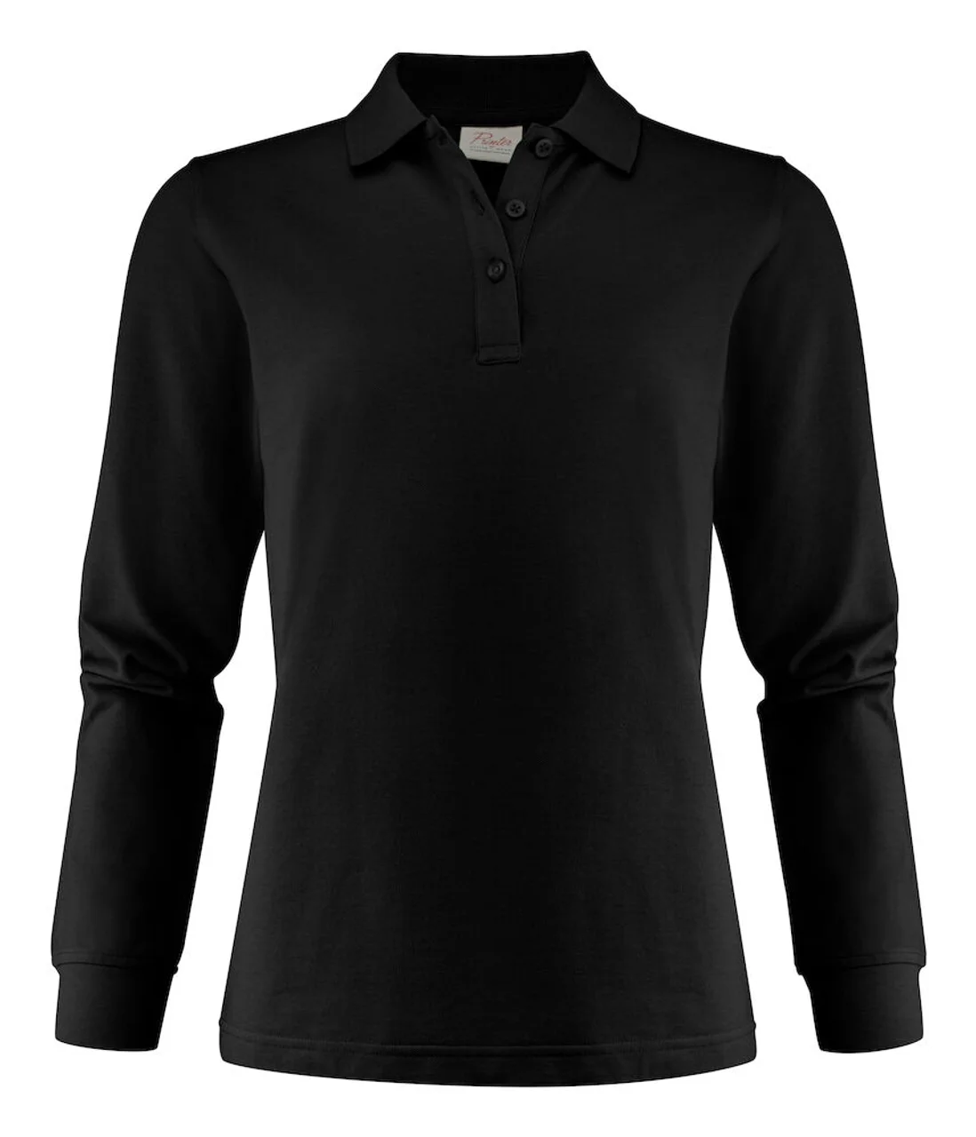 Hovedproduktbilde for Black Printer Surf Pro Langermet Poloskjorte Dame