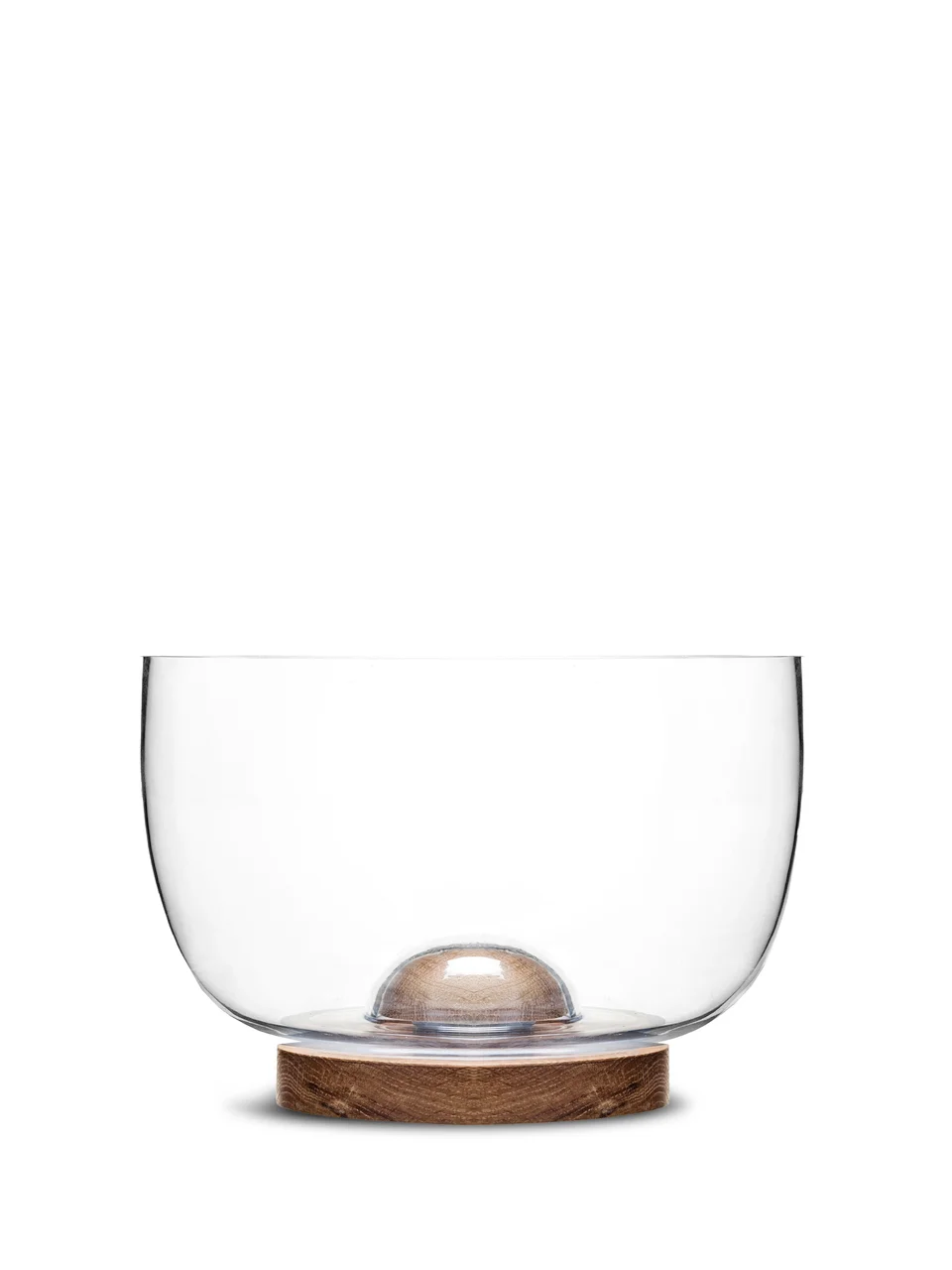 Hovedproduktbilde for 2-15-5017604 Sagaform Oval Eik og Glass Serveringsbolle