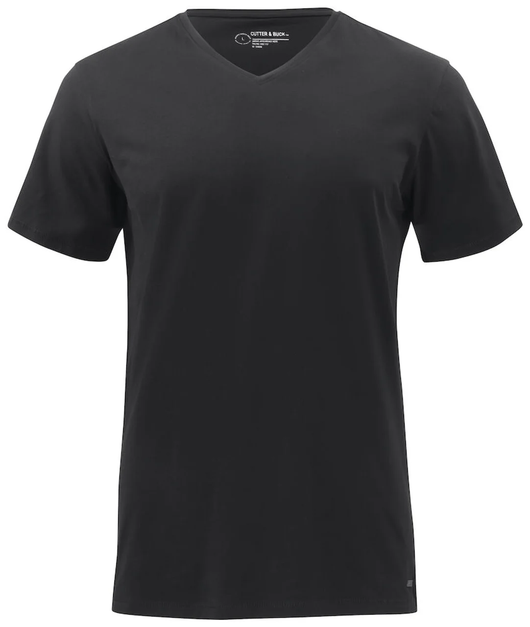 Hovedproduktbilde for Black Cutter & Buck Manzanita V-hals T-skjorte