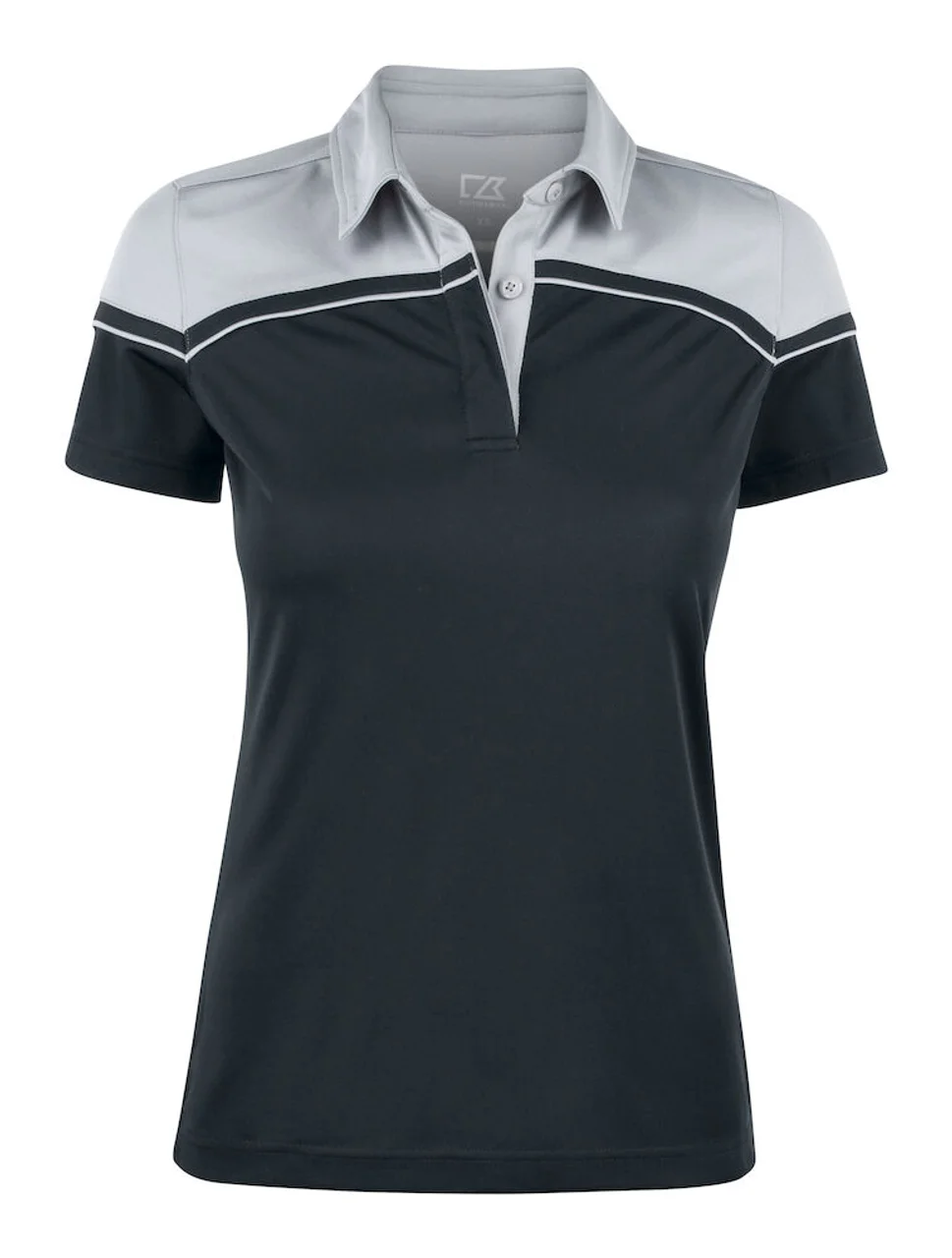 Hovedproduktbilde for Black/Light Grey Cutter & Buck Seabeck Poloskjorte Dame