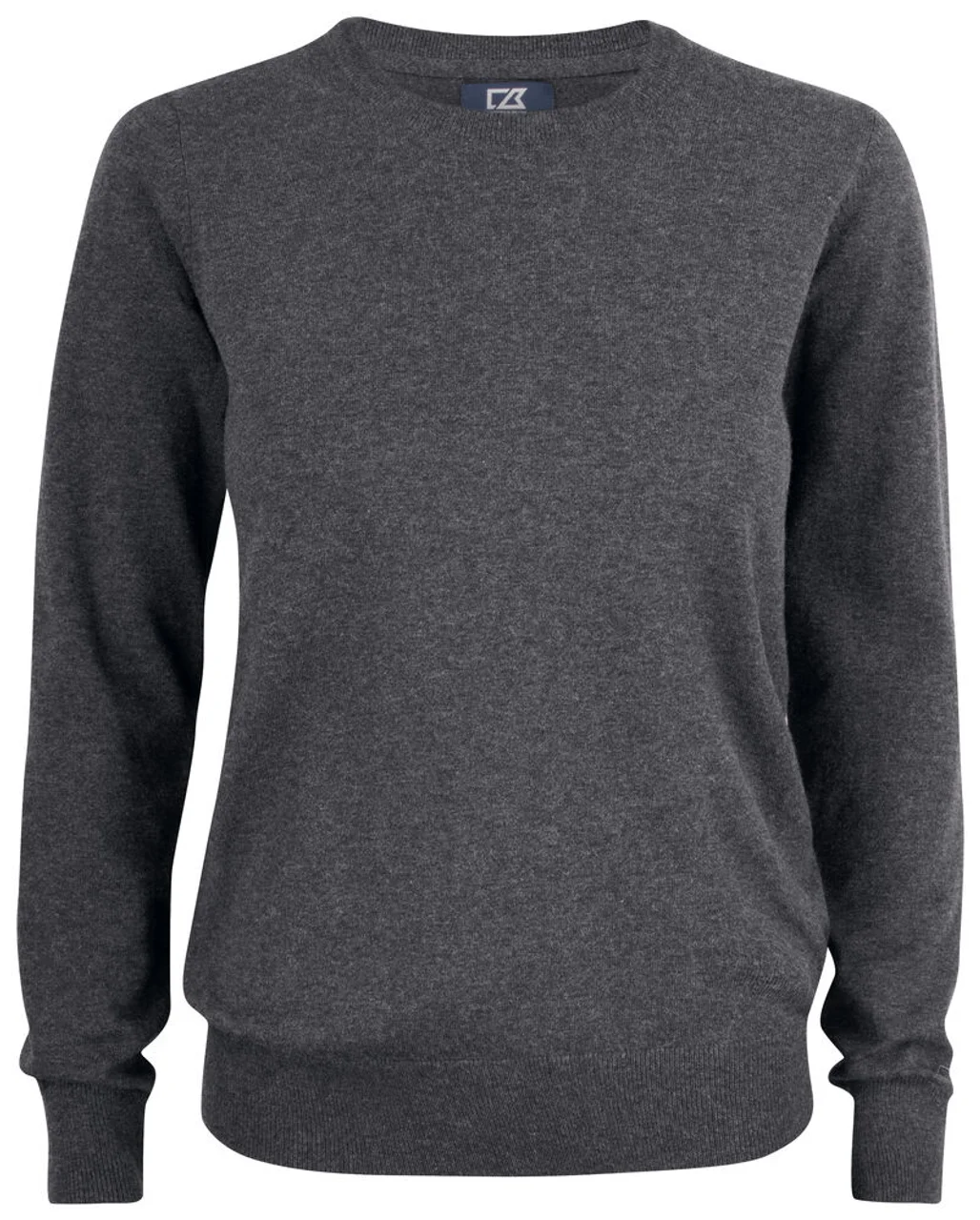 Hovedproduktbilde for Anthracite Melange Cutter & Buck Oakville  Strikkegenser Dame