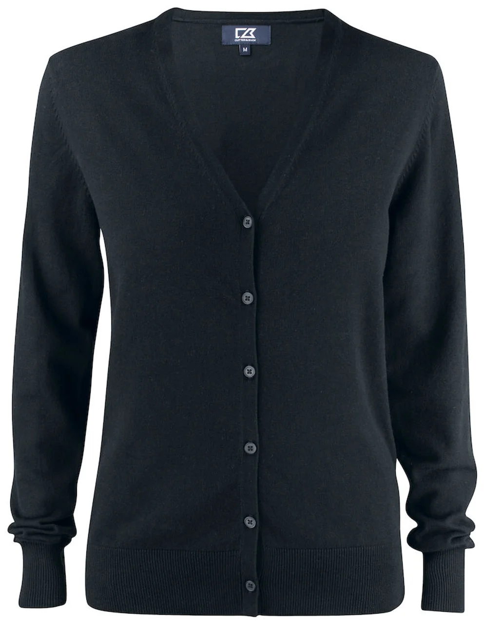 Hovedproduktbilde for Black Cutter & Buck Oakville Strikket Cardigan Dame