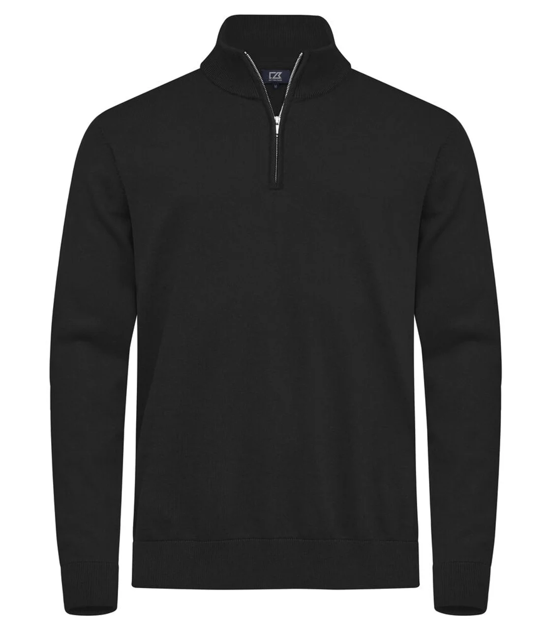 Hovedproduktbilde for Black Cutter & Buck Oakville Half-Zip Strikkegenser