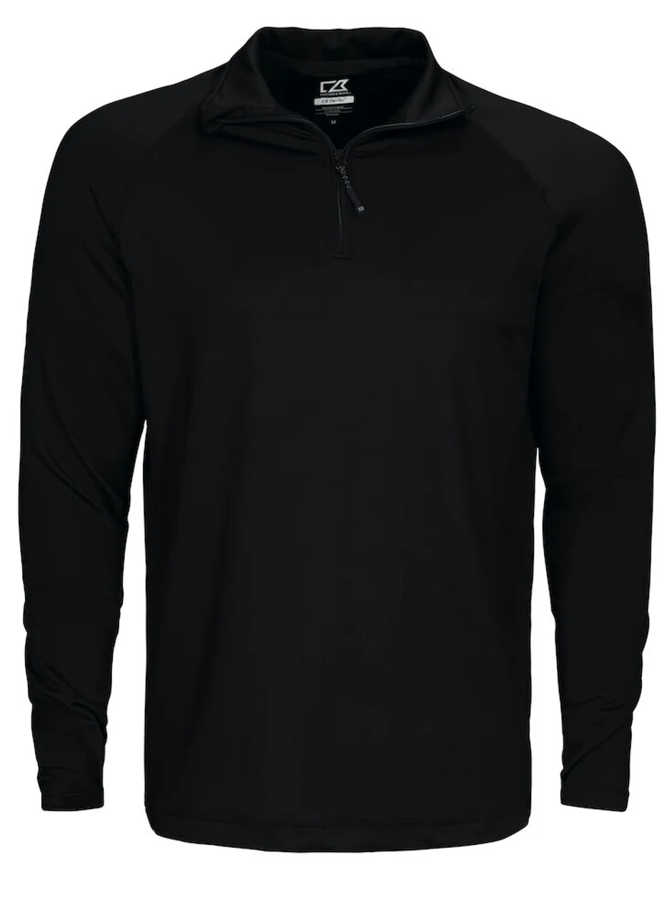 Hovedproduktbilde for Black Cutter & Buck Coos Bay Half-Zip Genser