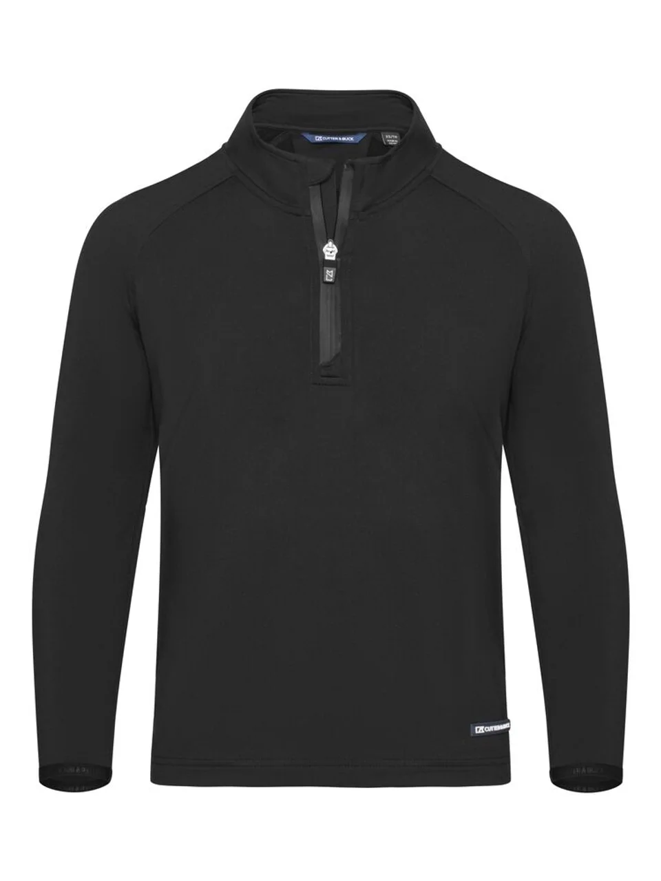 Hovedproduktbilde for Black Cutter & Buck Adapt Half Zip Jakke Barn