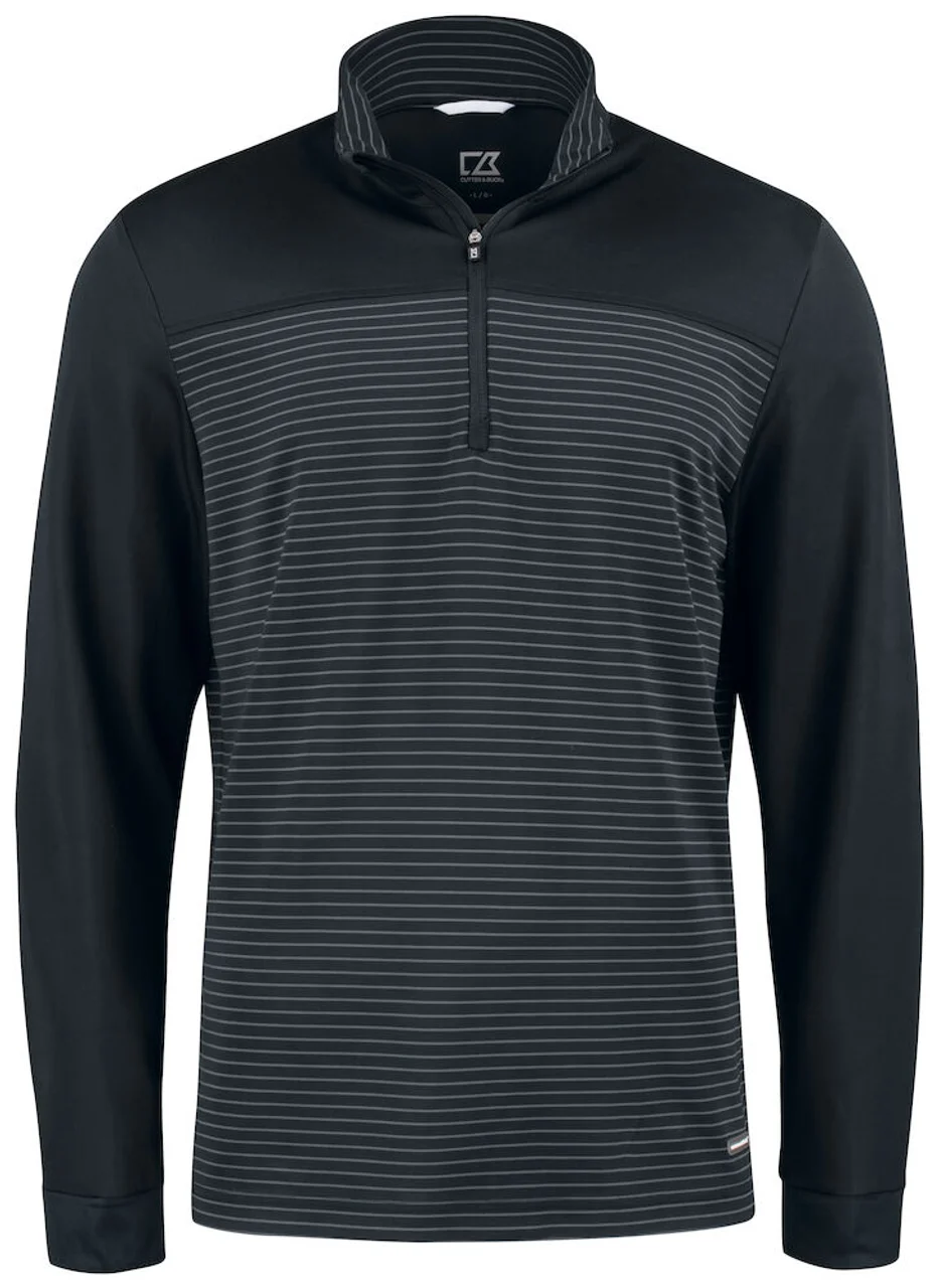 Hovedproduktbilde for Black Cutter & Buck Traverse Half-Zip Genser
